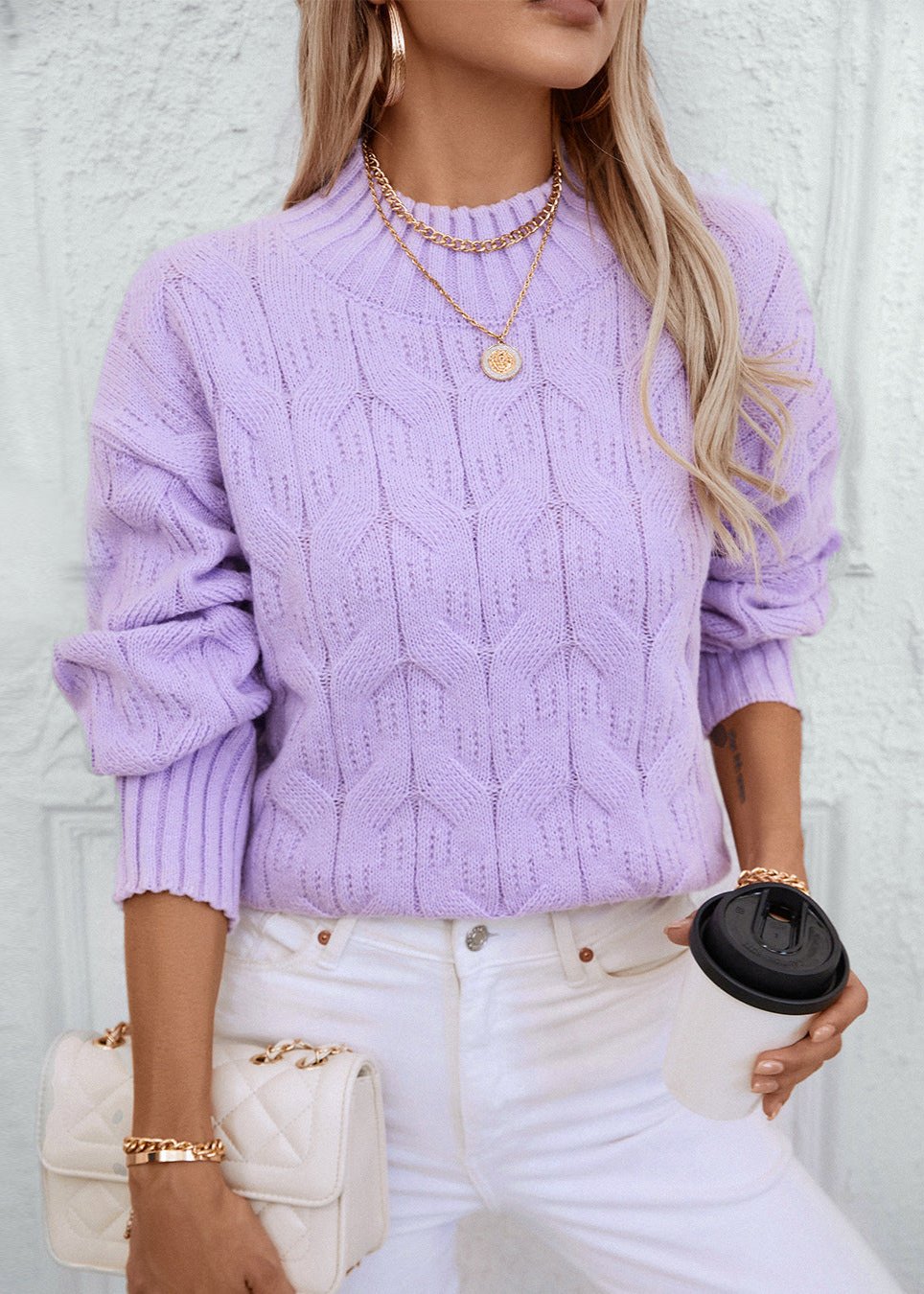 MAGLIONE LAVANDA